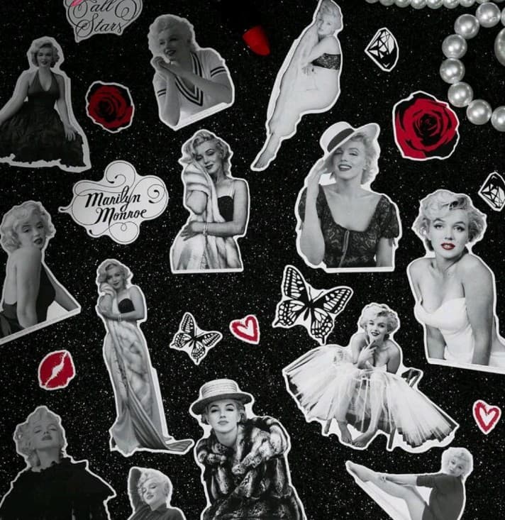 Marilyn Monroe 10 pack of stickers 30 STICKERS ALTOGETHER! READ DESCRIPTION! - Thumbnail 3