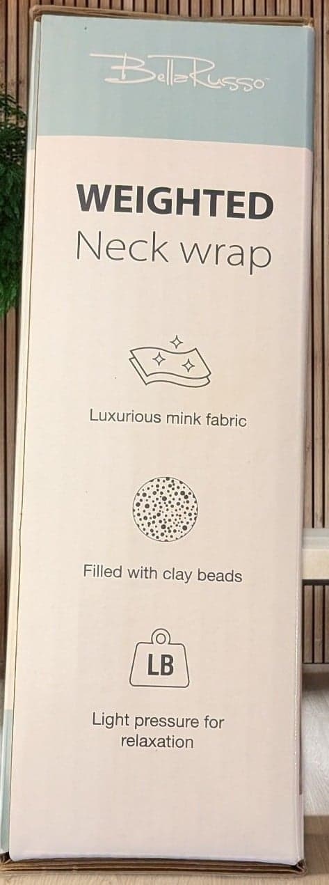 Bella Russo weighted neck wrap designed for therapeutic heat or cold application - Thumbnail 4