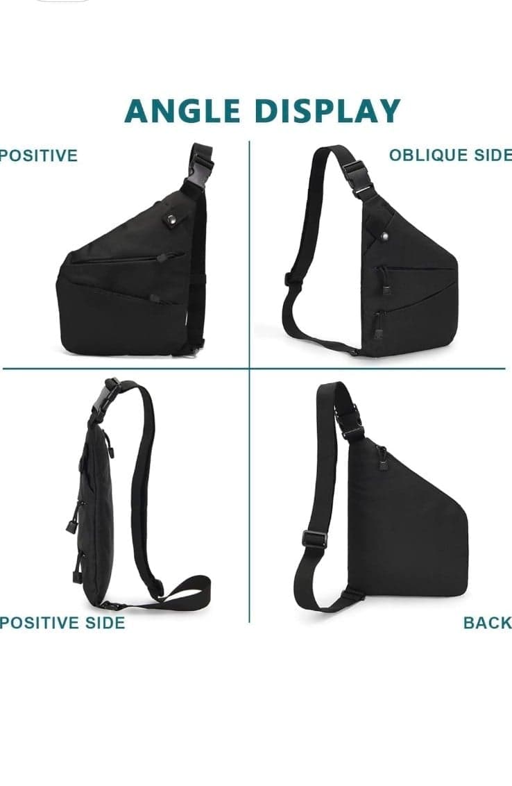 GUSTAVE® Sling Bag for Men with Adjustable Strap, Stylish Waterproof Cross Body - Thumbnail 9