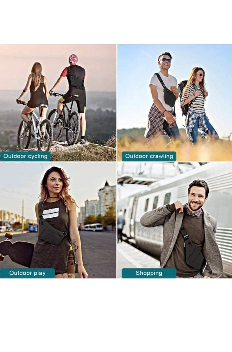 GUSTAVE® Sling Bag for Men with Adjustable Strap, Stylish Waterproof Cross Body - Thumbnail 10