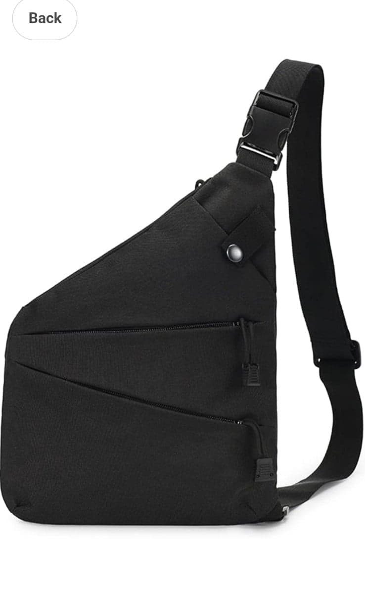 GUSTAVE® Sling Bag for Men with Adjustable Strap, Stylish Waterproof Cross Body - Thumbnail 5