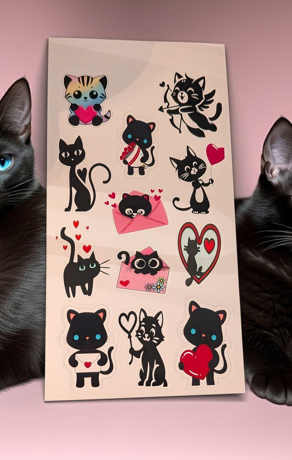 4 sheets of Valentine's Day stickers comes with a Valentine's Day gift - Thumbnail 2