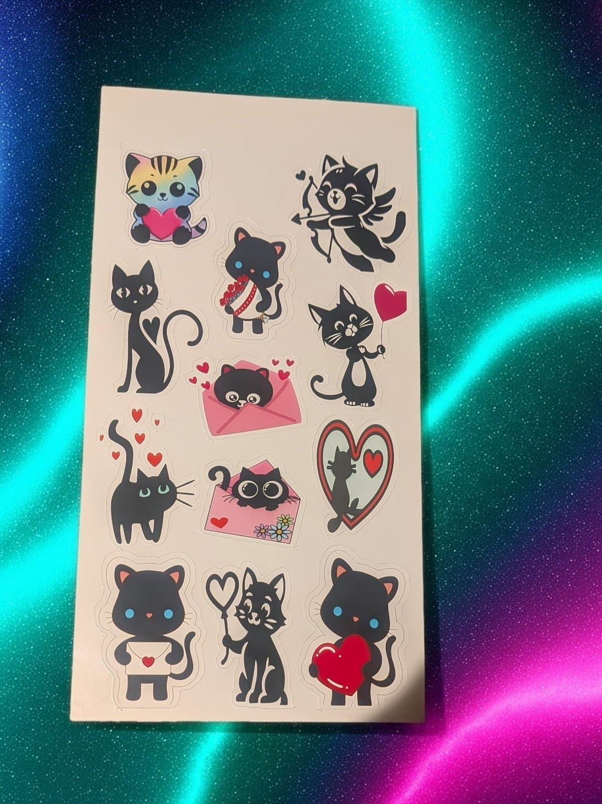 4 sheets of Valentine's Day stickers comes with a Valentine's Day gift - Thumbnail 4