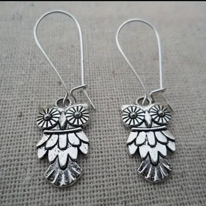 Hot topic Charming Silver owl earrings - Thumbnail 5