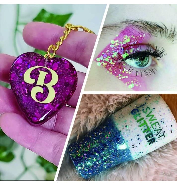 Nail art glitter 10 colors - Thumbnail 4