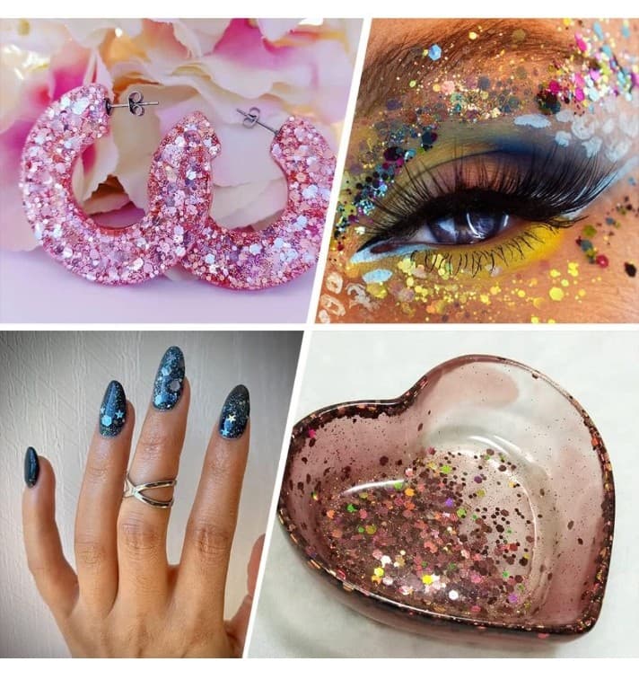 Nail art glitter 10 colors - Thumbnail 5