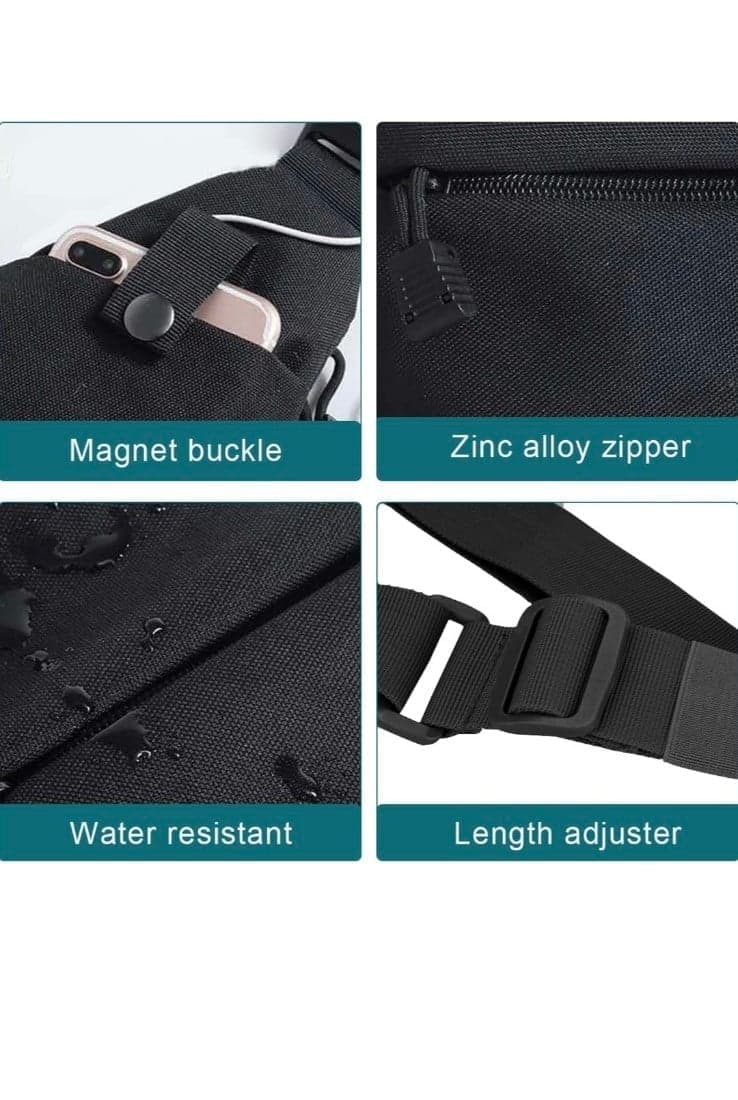 GUSTAVE® Sling Bag for Men with Adjustable Strap, Stylish Waterproof Cross Body - Thumbnail 7