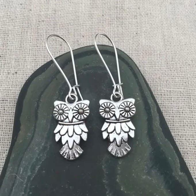 Hot topic Charming Silver owl earrings - Thumbnail 6