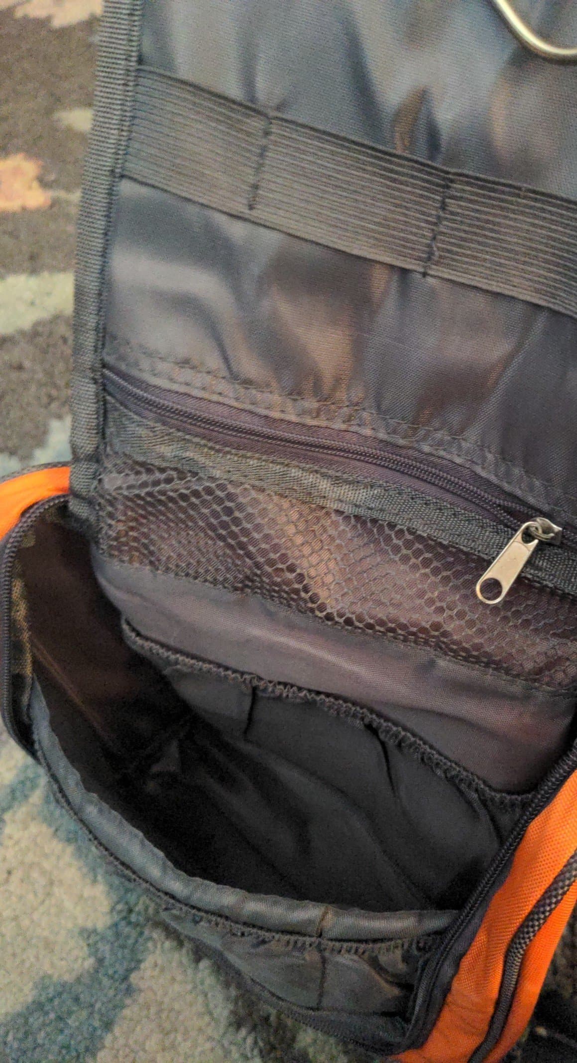 Ok & Cool orange and grey bag with multiple compartments - Thumbnail 3