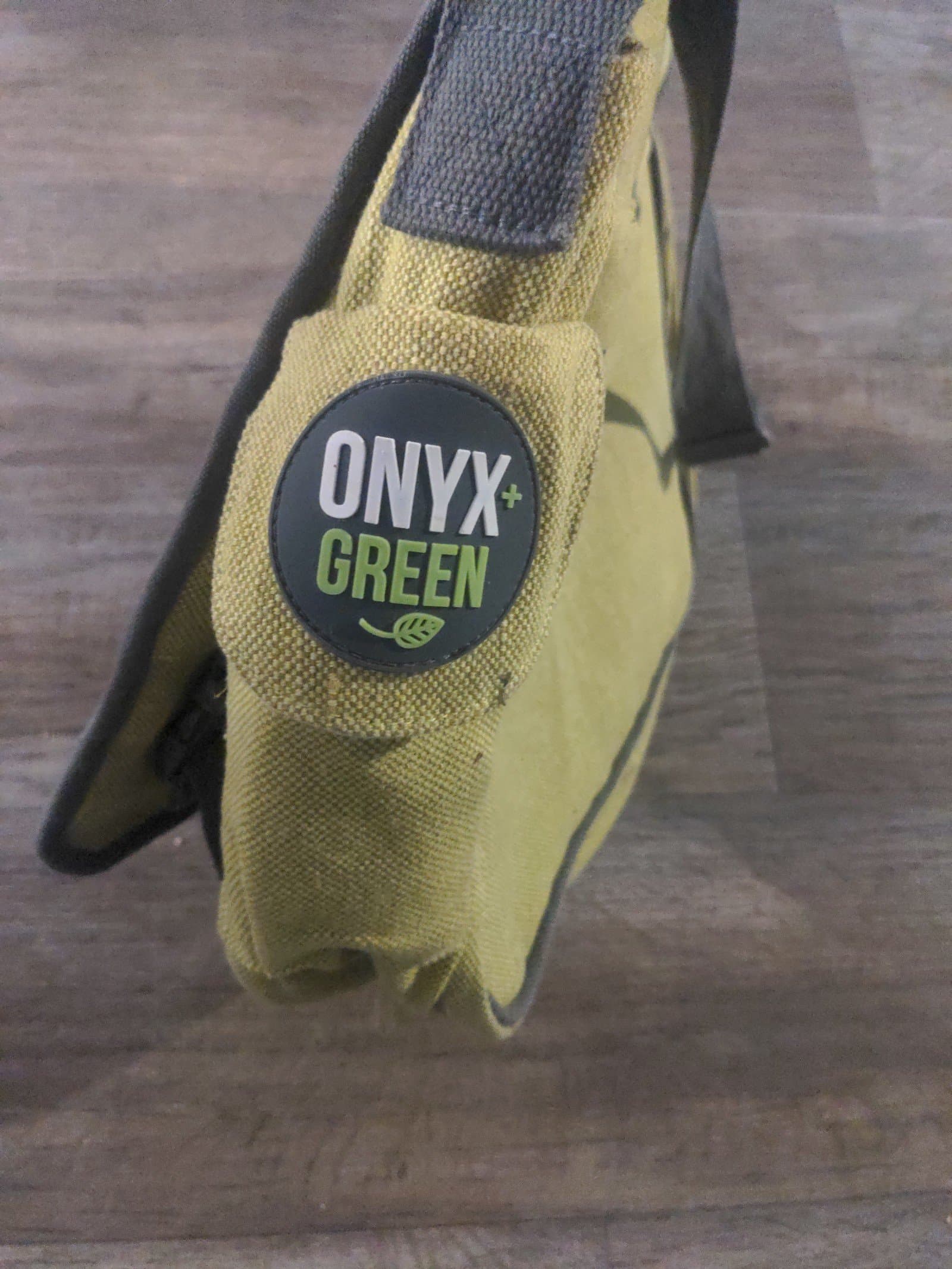 Onyx green tote bag with clips - Thumbnail 3