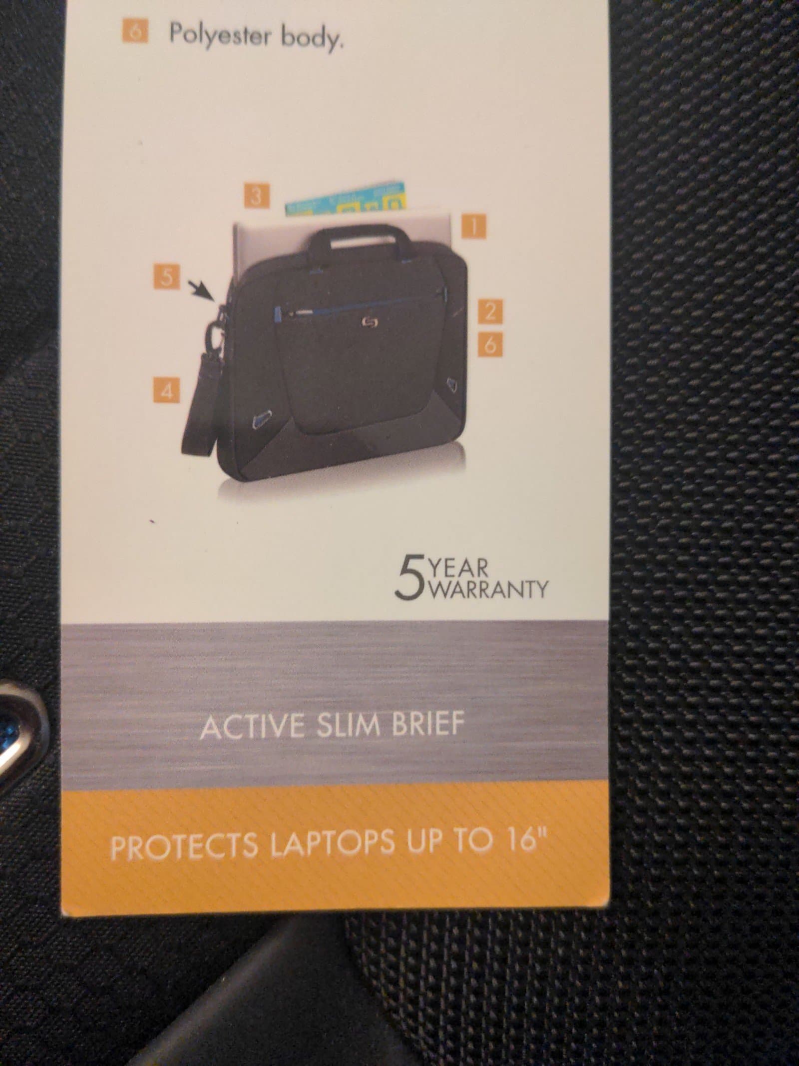Solo active brief protects laptops up to 16" brand new - Thumbnail 11