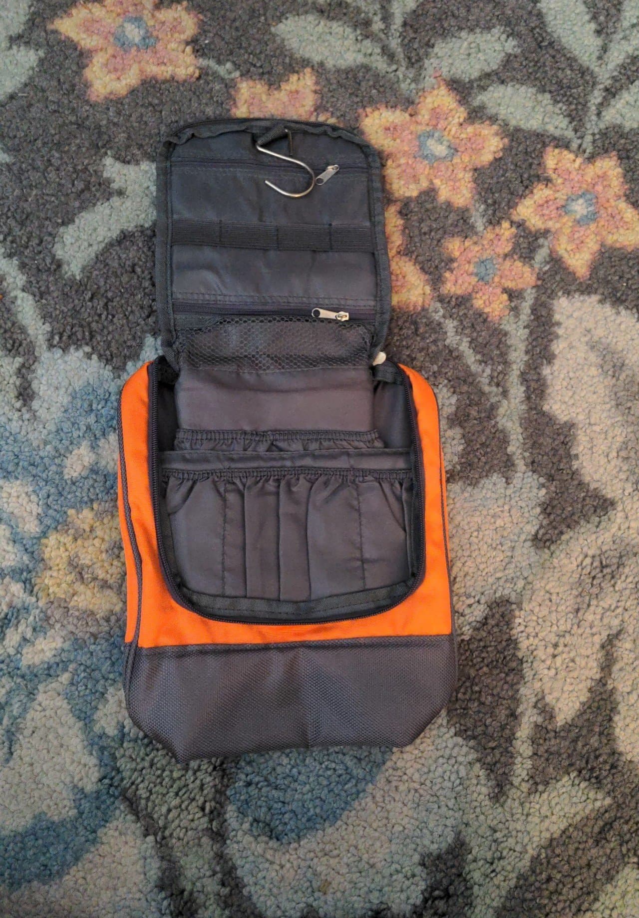 Ok & Cool orange and grey bag with multiple compartments - Thumbnail 2