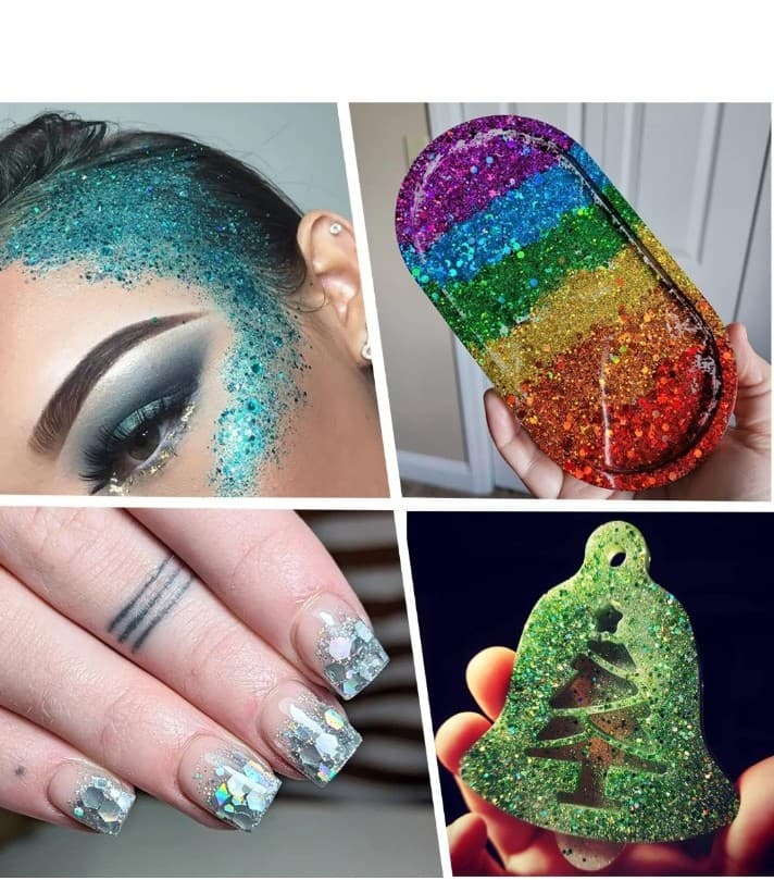 Nail art glitter 10 colors - Thumbnail 6