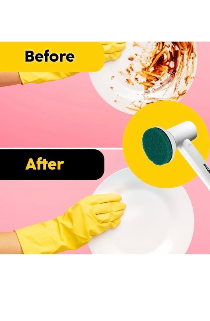 Sponge Brush Heads (6 Units synoshi Electric Spin Scrubber | Designed4Cleaning - Thumbnail 3