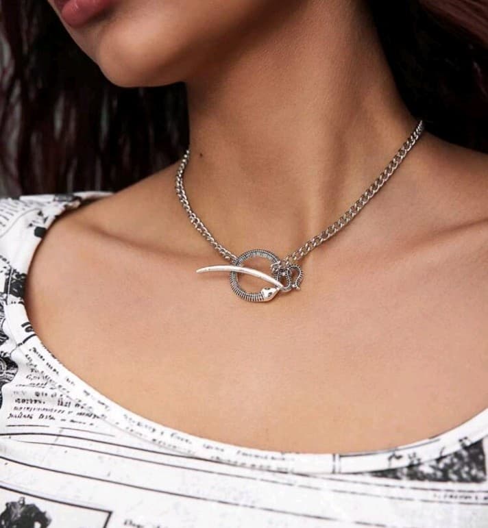 Hot topic southwestern inspired Silver Chain Necklace - Thumbnail 2