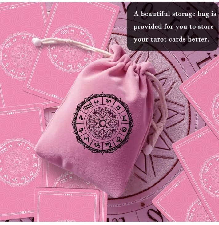 Smoostart Tarot Cards for Beginners w/ Meanings on Cards - w/ Premium Velvet bag - Thumbnail 8