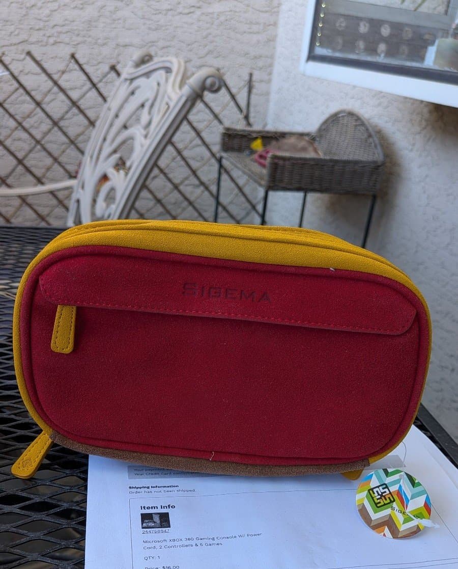 Bamboo Lover Mini Bag - Red and Yellow - Thumbnail 3