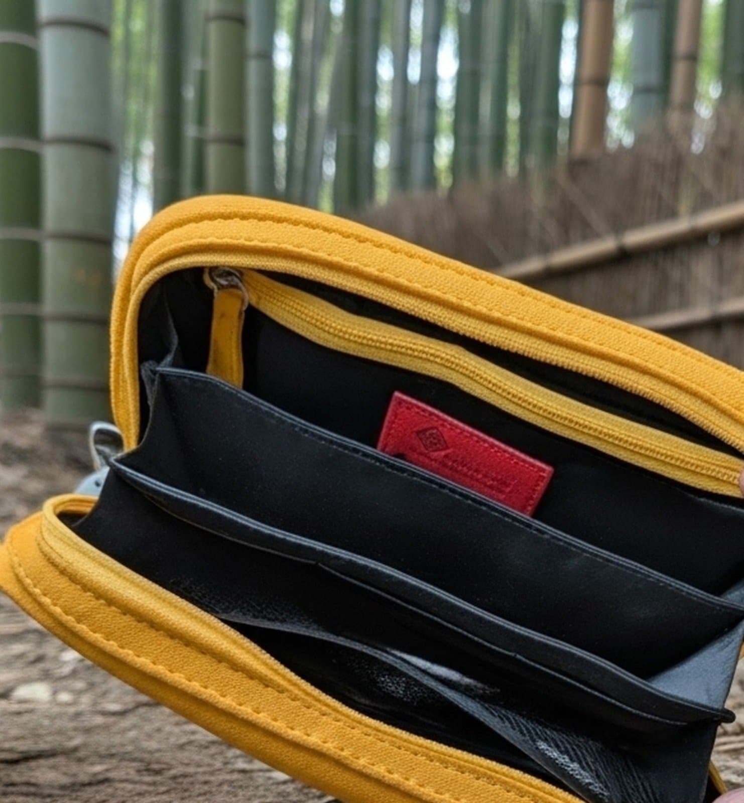 Bamboo Lover Mini Bag - Red and Yellow - Thumbnail 2