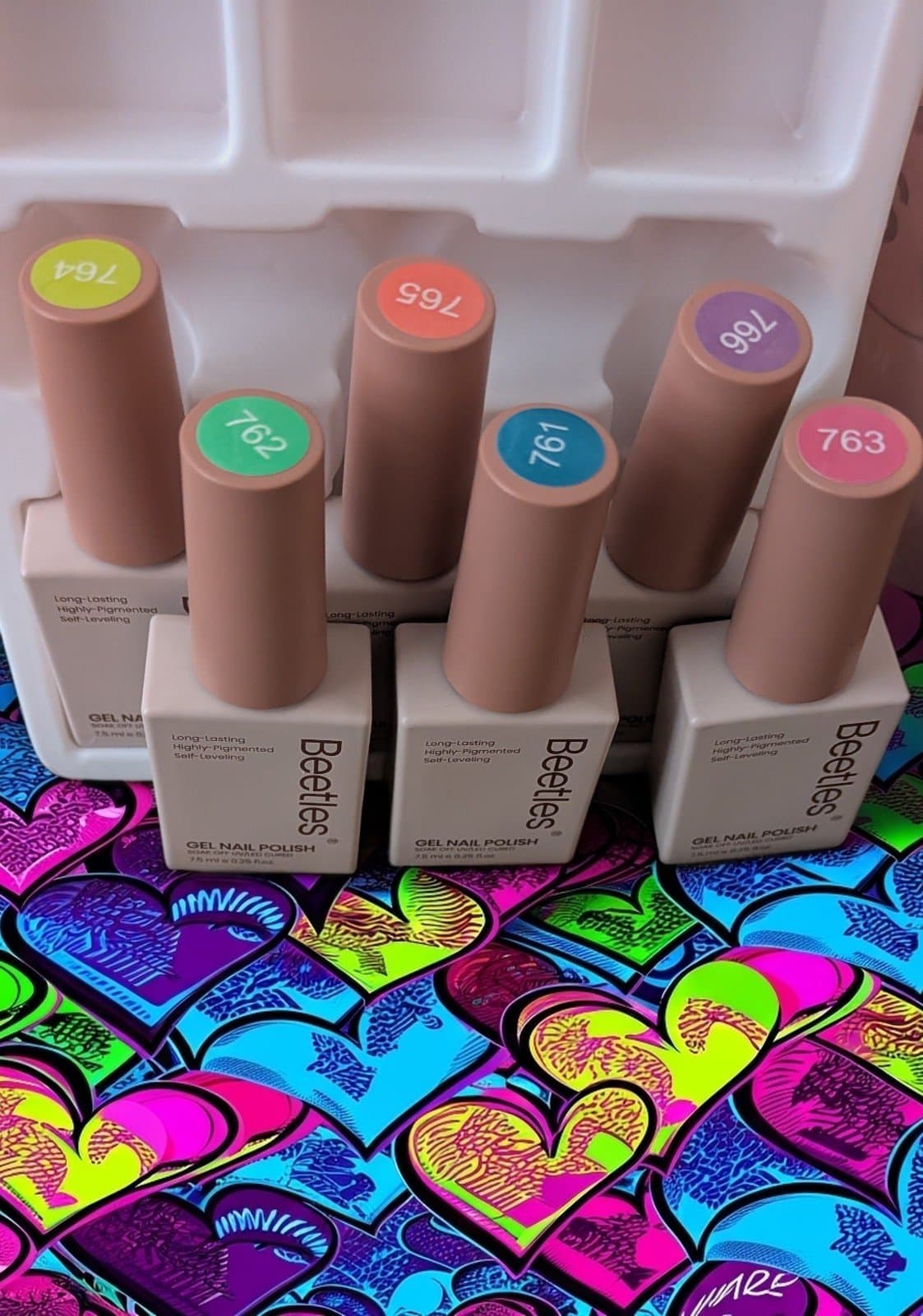 3 six packs UV vibrant nail polish "joyful future" "chasing waves ""jellygels3" - Thumbnail 9