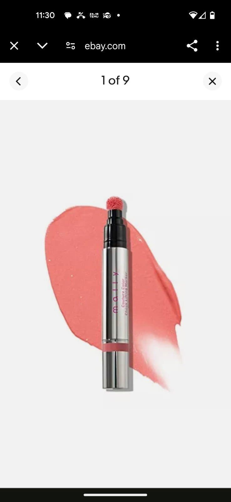 Mally Beauty Couture Color Cheek Lifting Marker - Delicate Dusk- - Image 1