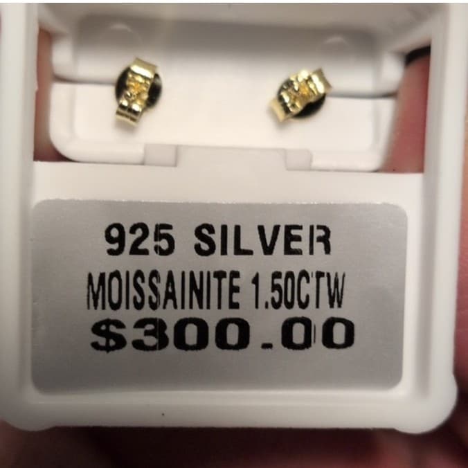 Up For Sale 1.50ctw Moissanite Waterfall Dangles Retail $300 *HOLD FOR MICHELLE* - Thumbnail 5