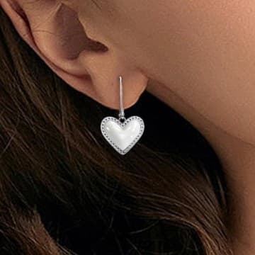 Dangle Earrings sterling Silver heart earrings Brand new - Thumbnail 5