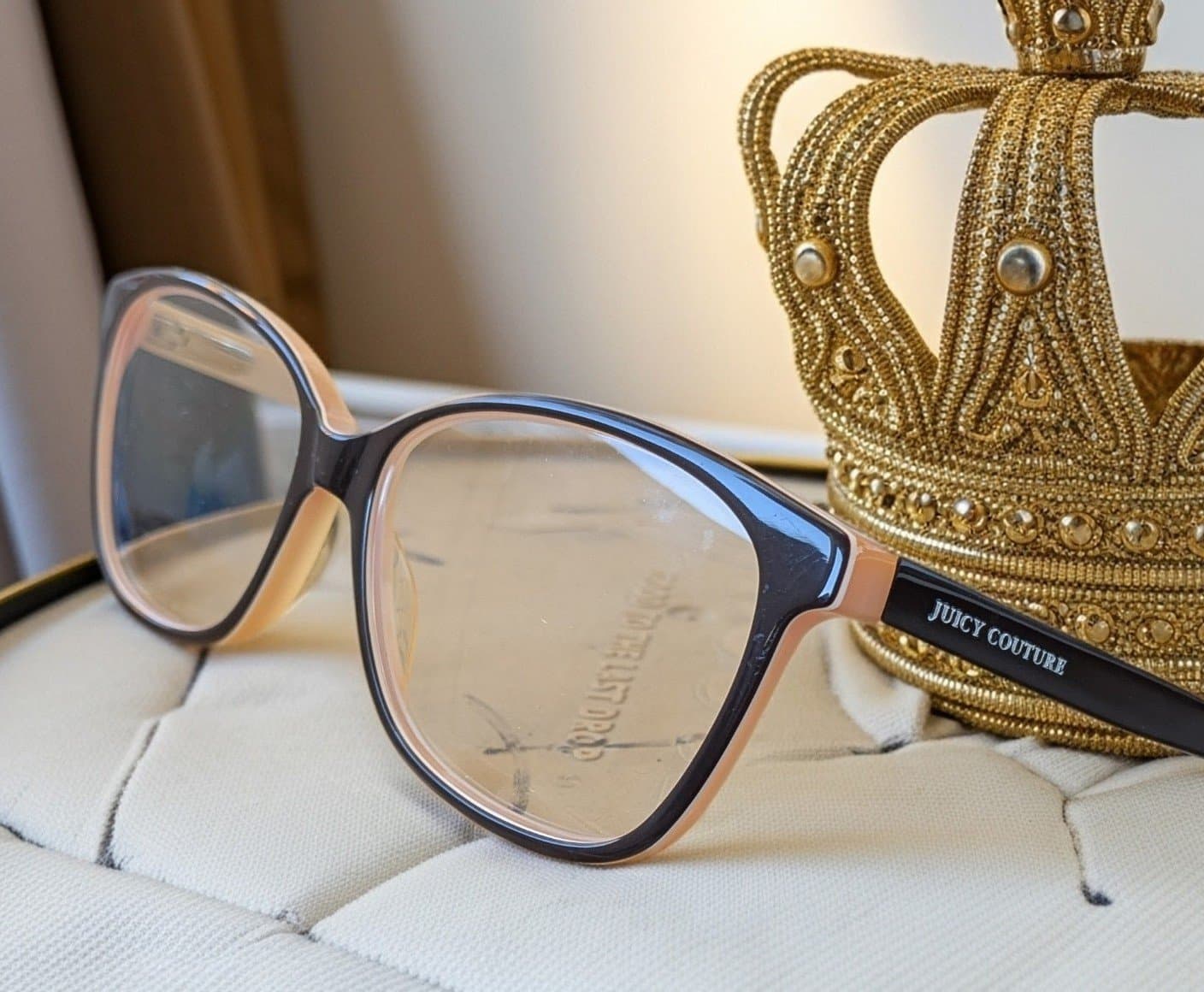 JUICY COUTURE eyeglasses BROWN SOFT CATS EYE glasses frame MOD: HOLD4MICHELLE - Thumbnail 7