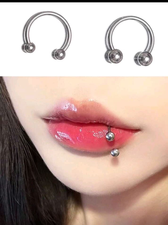 8 Hot Topic Silver Hoop and Spike Earrings Set - Thumbnail 8