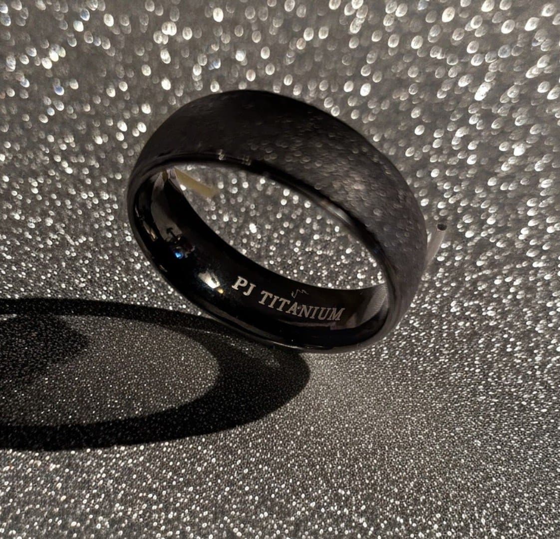 Black P.j titanium mens ring - Image 1