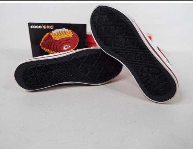 FOCO Kansas City Chiefs Women’s Shoes (Size 7) + FOCO BRXLZ Football Set - Thumbnail 4