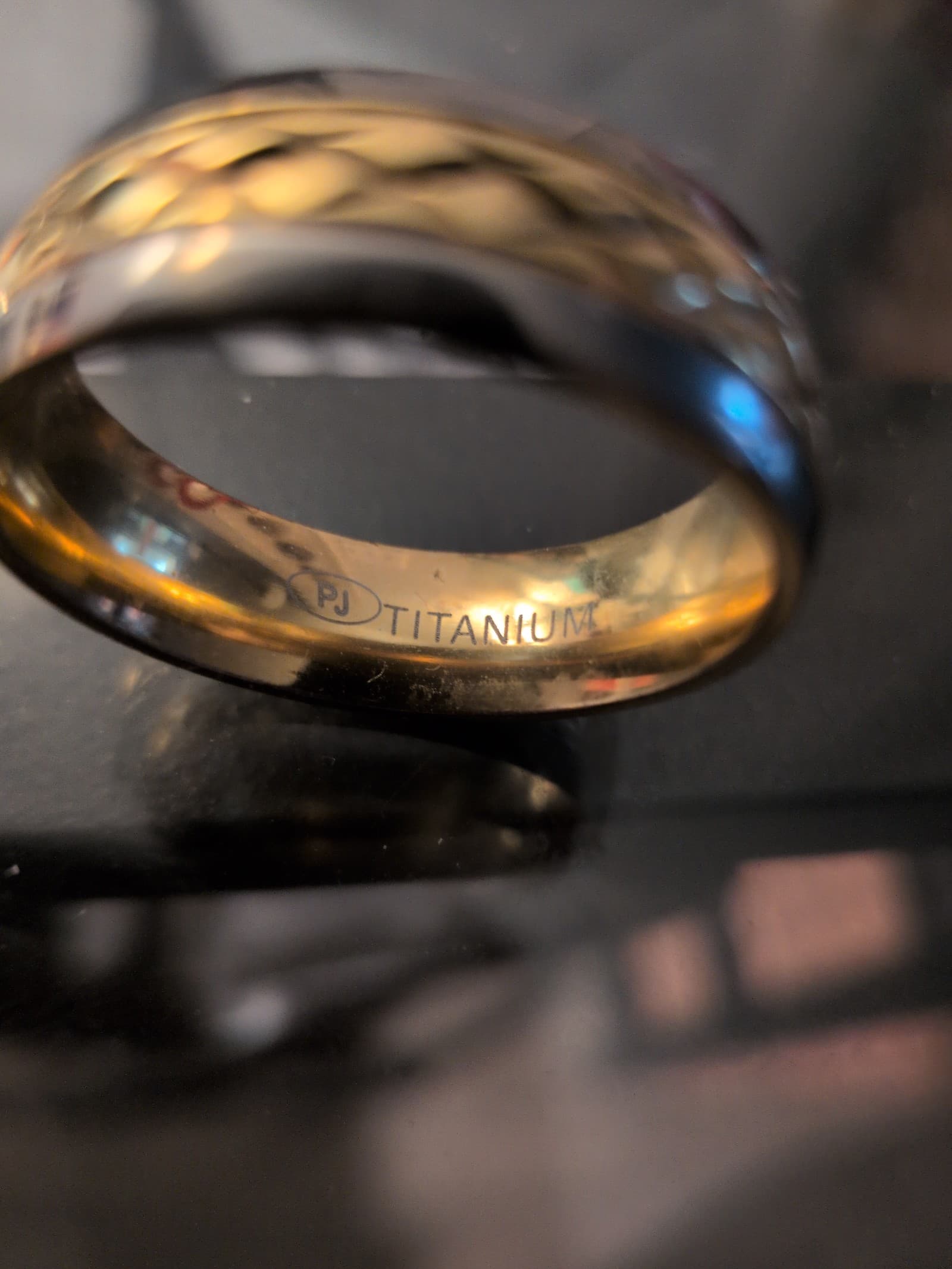 Black P.j titanium mens ring - Thumbnail 5