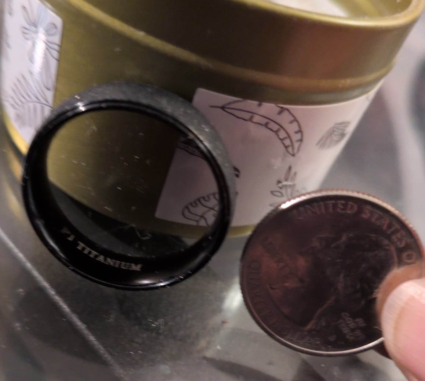 Black P.j titanium mens ring - Thumbnail 7