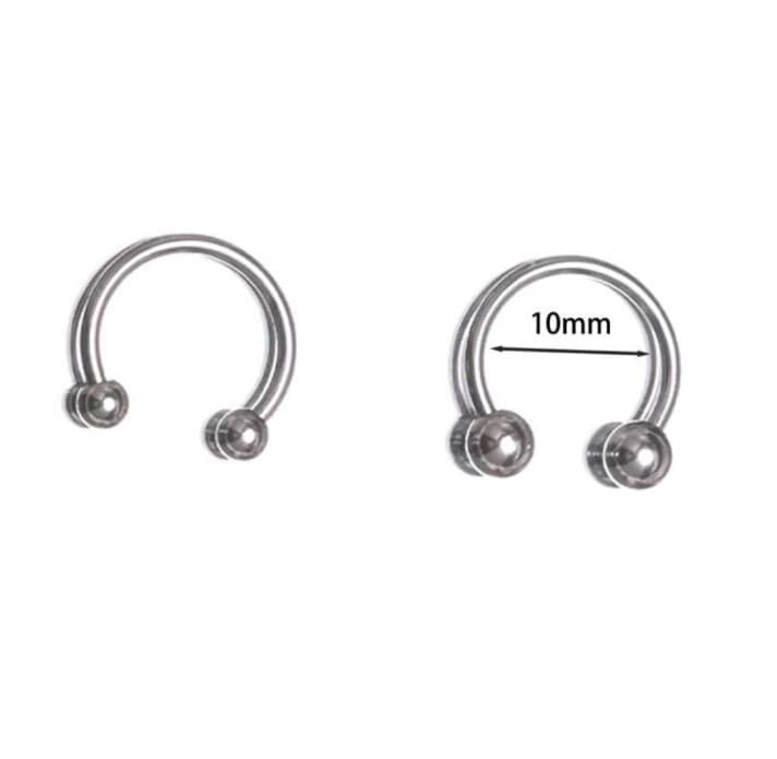 8 Hot Topic Silver Hoop and Spike Earrings Set - Thumbnail 10