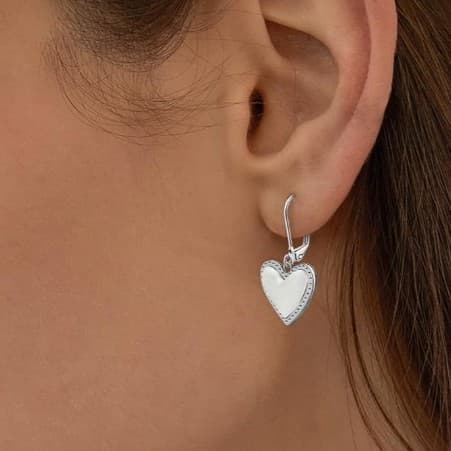 Dangle Earrings sterling Silver heart earrings Brand new - Thumbnail 4