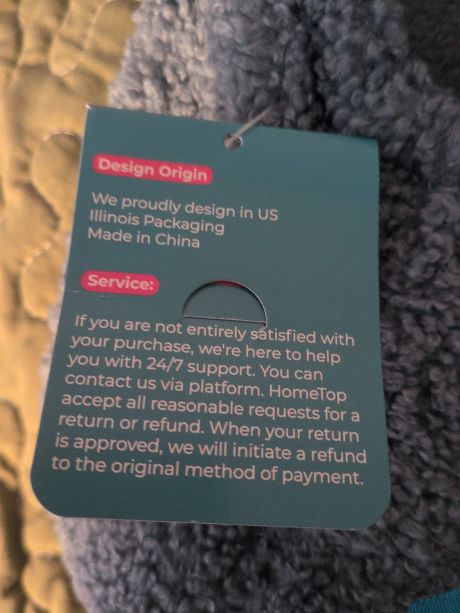 HomeTop women's Fuzzy House Shoes size 7-8 BNWT - Thumbnail 6