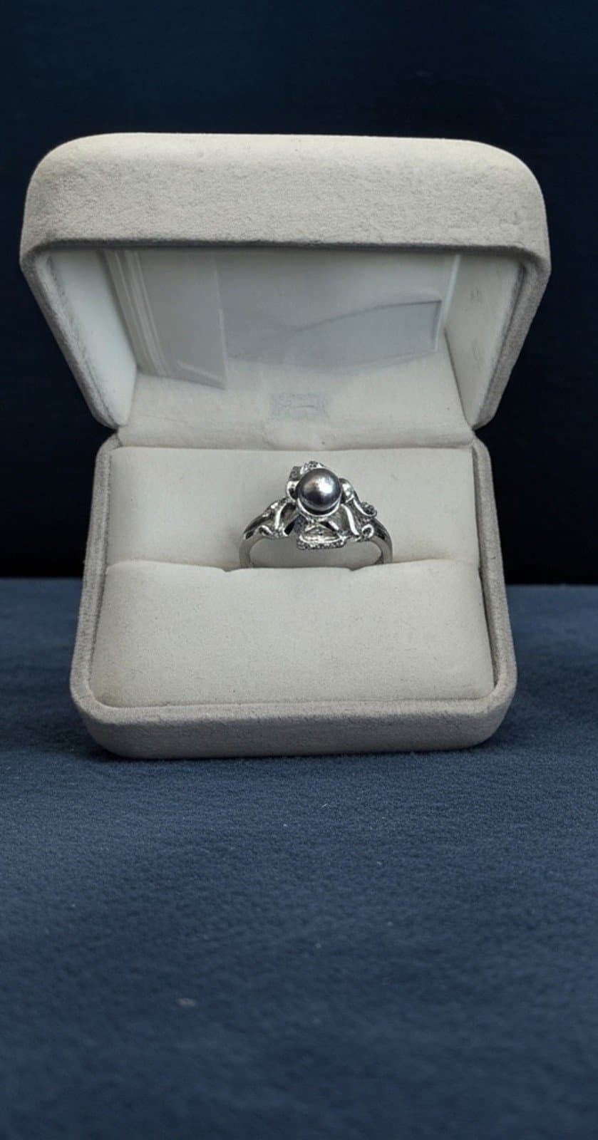 Vintage Inspired Sterling Silver Octopus Ring - Image 1