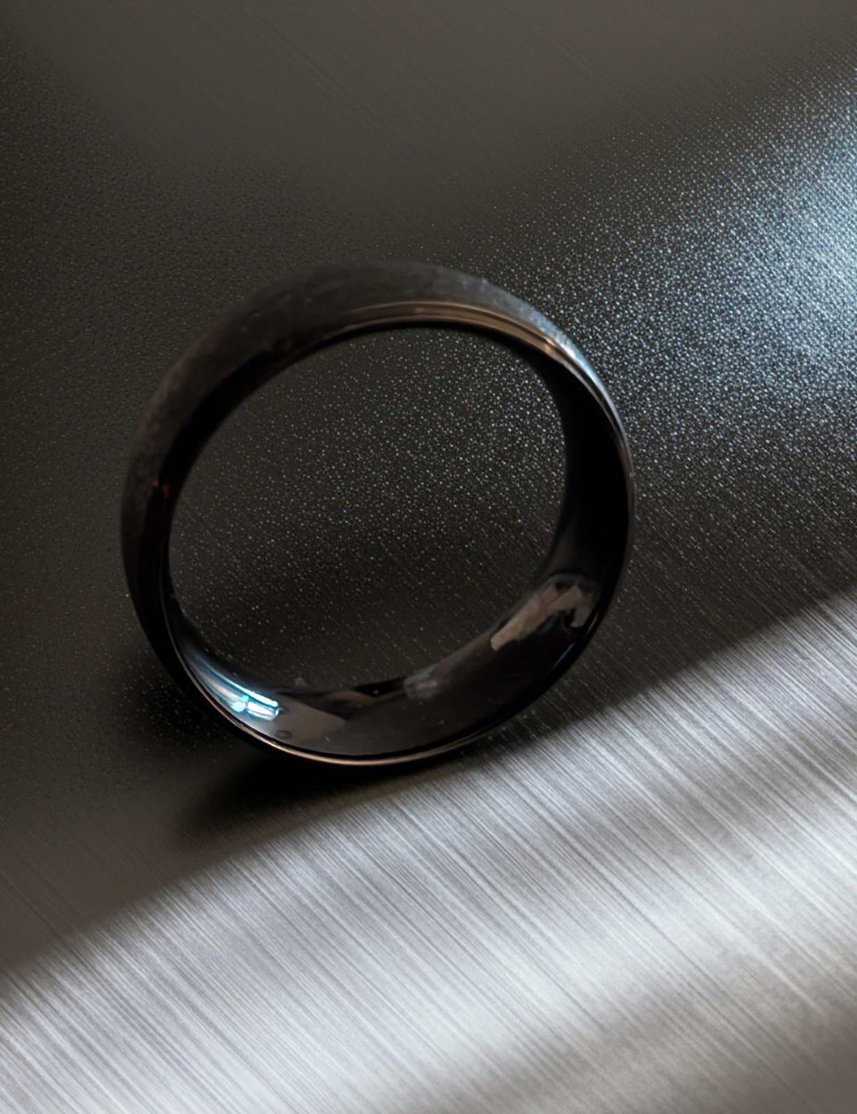 PJ titanium sandblasted men's size 11 and 1/2 black ring - Image 1