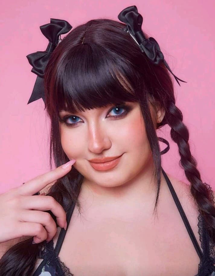 Hot topic Rave/Doll Black Satin Hair Bows - Image 1