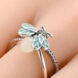Sterling silver Firefly ring size 8 comes with gift bag - Thumbnail 4