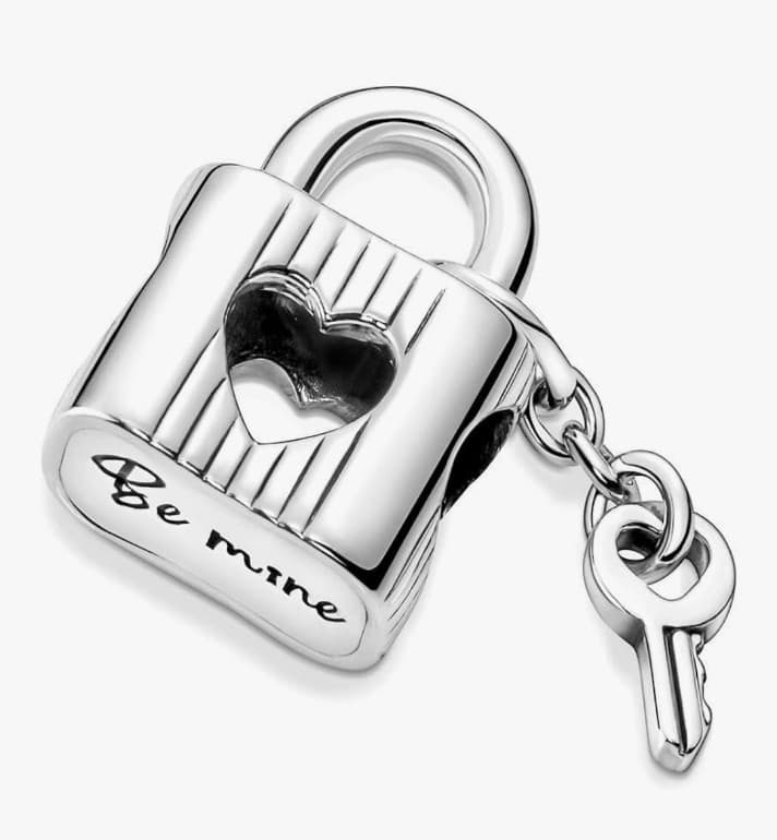 Sterling silver 925 padlock with key perfect Valentine's Day Gift - Image 1