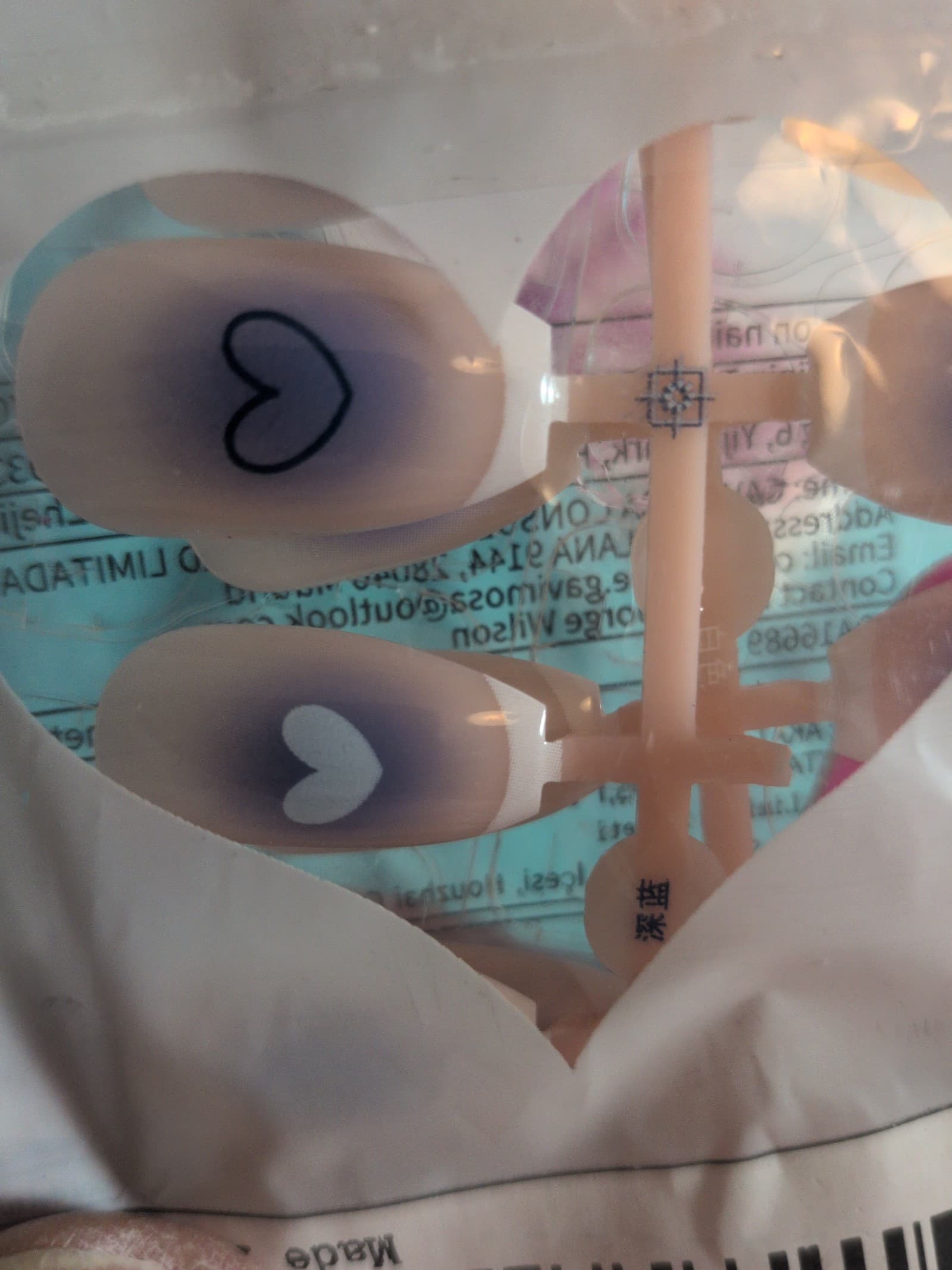 Neon Pink and White Press On Nail Set Update New photos of the ones that I have. - Thumbnail 7