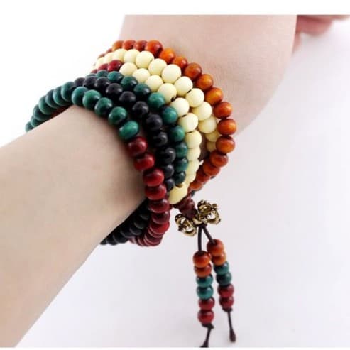 Handmade Sandalwood Buddha Bracelet - Thumbnail 2