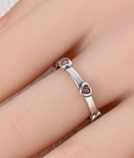 Get your daughter a Valentine's 925 Glitter Pink Heart Ring 7/8 comes w/ giftbag - Thumbnail 3