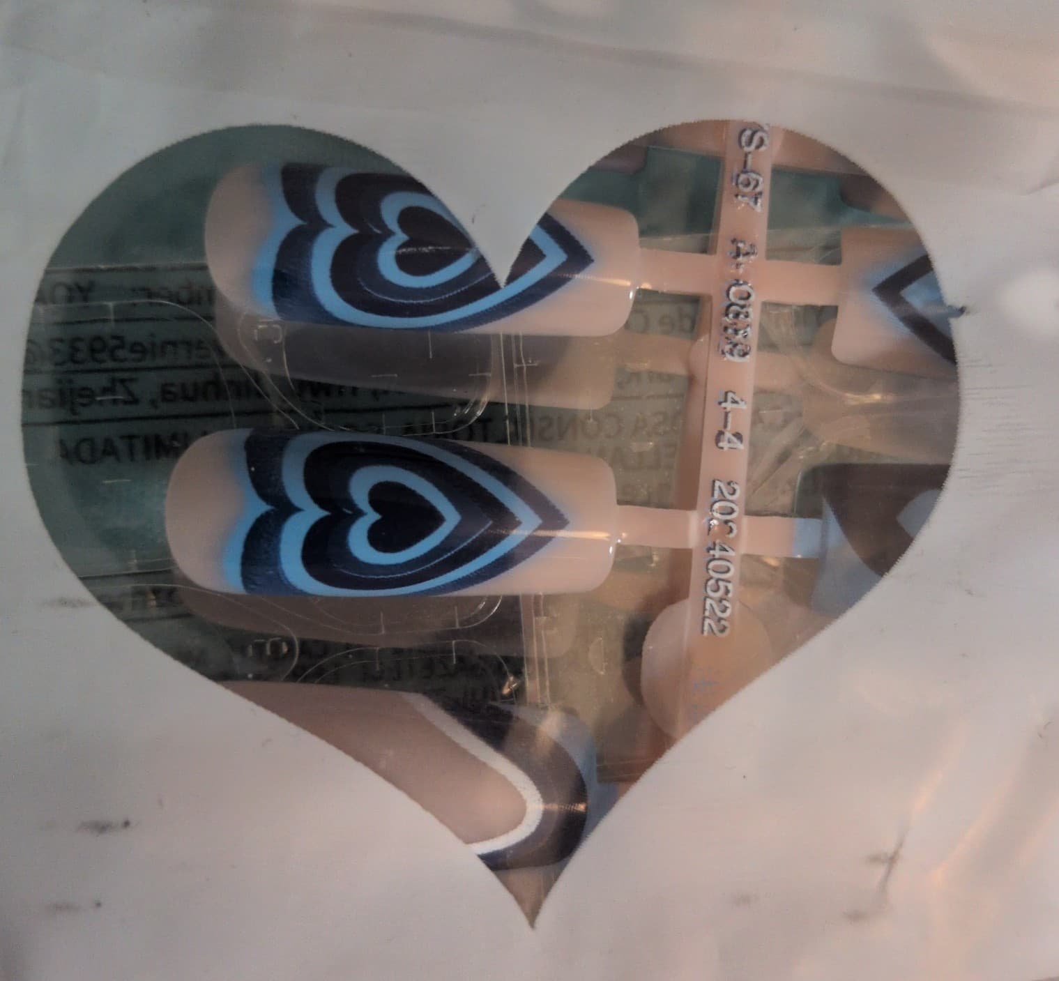 Neon Pink and White Press On Nail Set Update New photos of the ones that I have. - Thumbnail 8