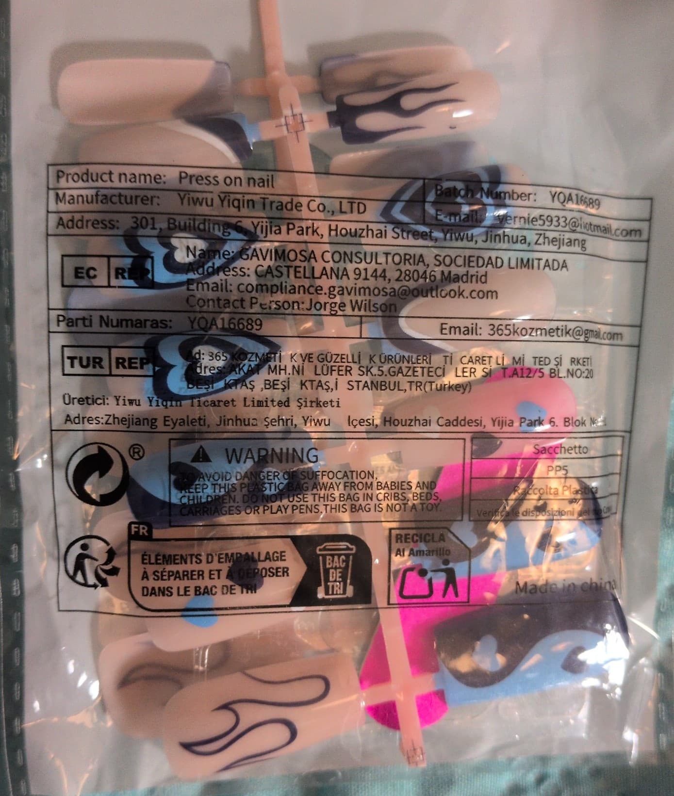 Neon Pink and White Press On Nail Set Update New photos of the ones that I have. - Thumbnail 9