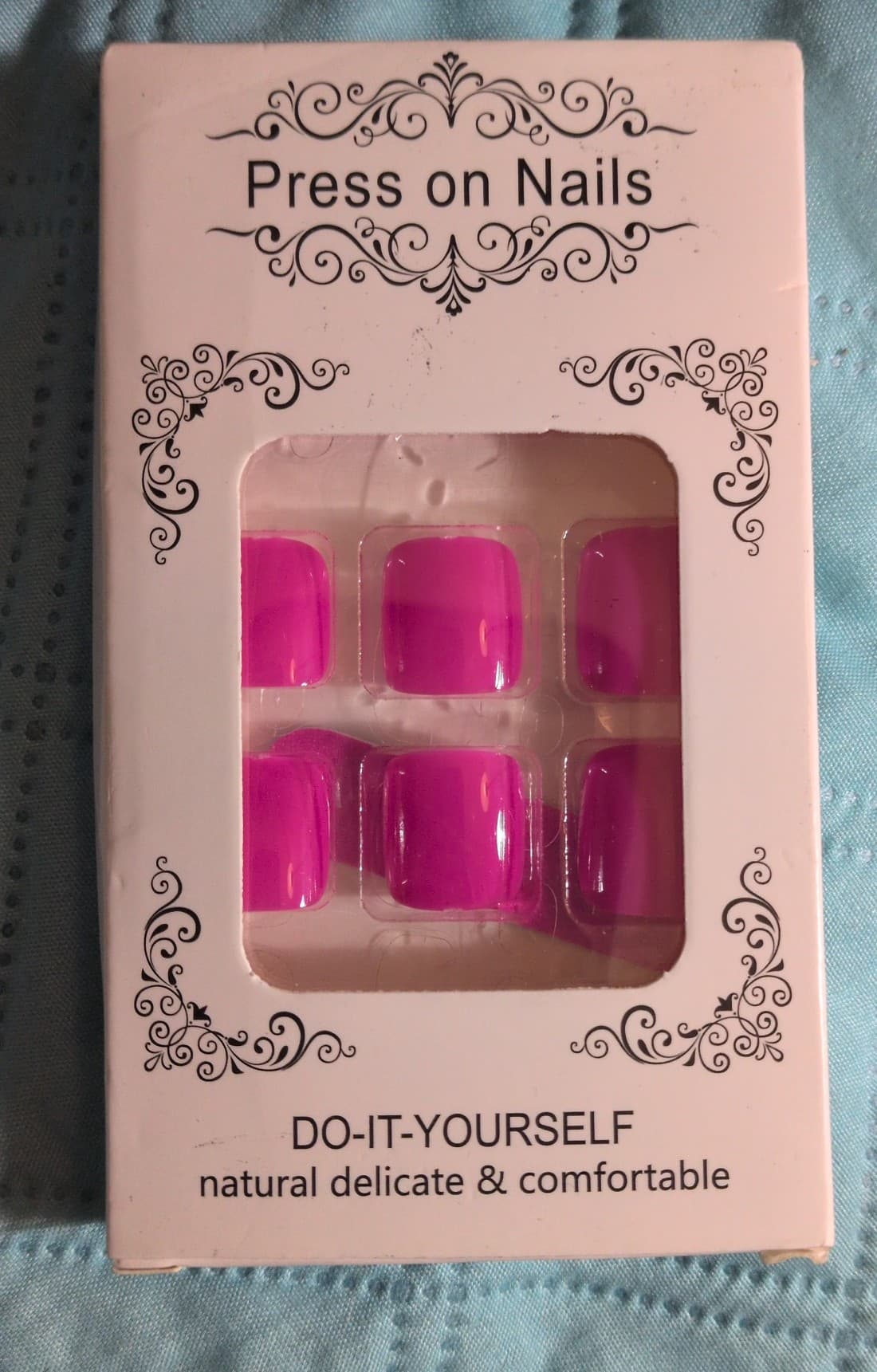 Neon Pink and White Press On Nail Set Update New photos of the ones that I have. - Thumbnail 3