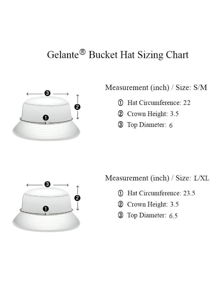 Gelante 100% cotton bucket Hat X-L - Thumbnail 5