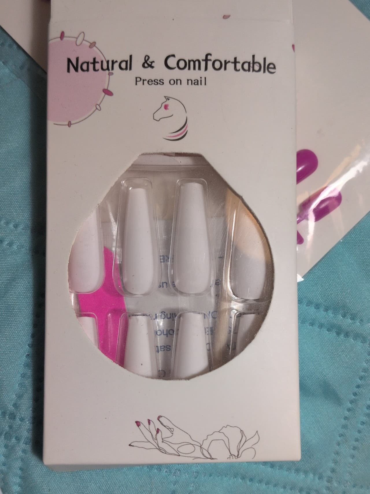 Neon Pink and White Press On Nail Set Update New photos of the ones that I have. - Thumbnail 10