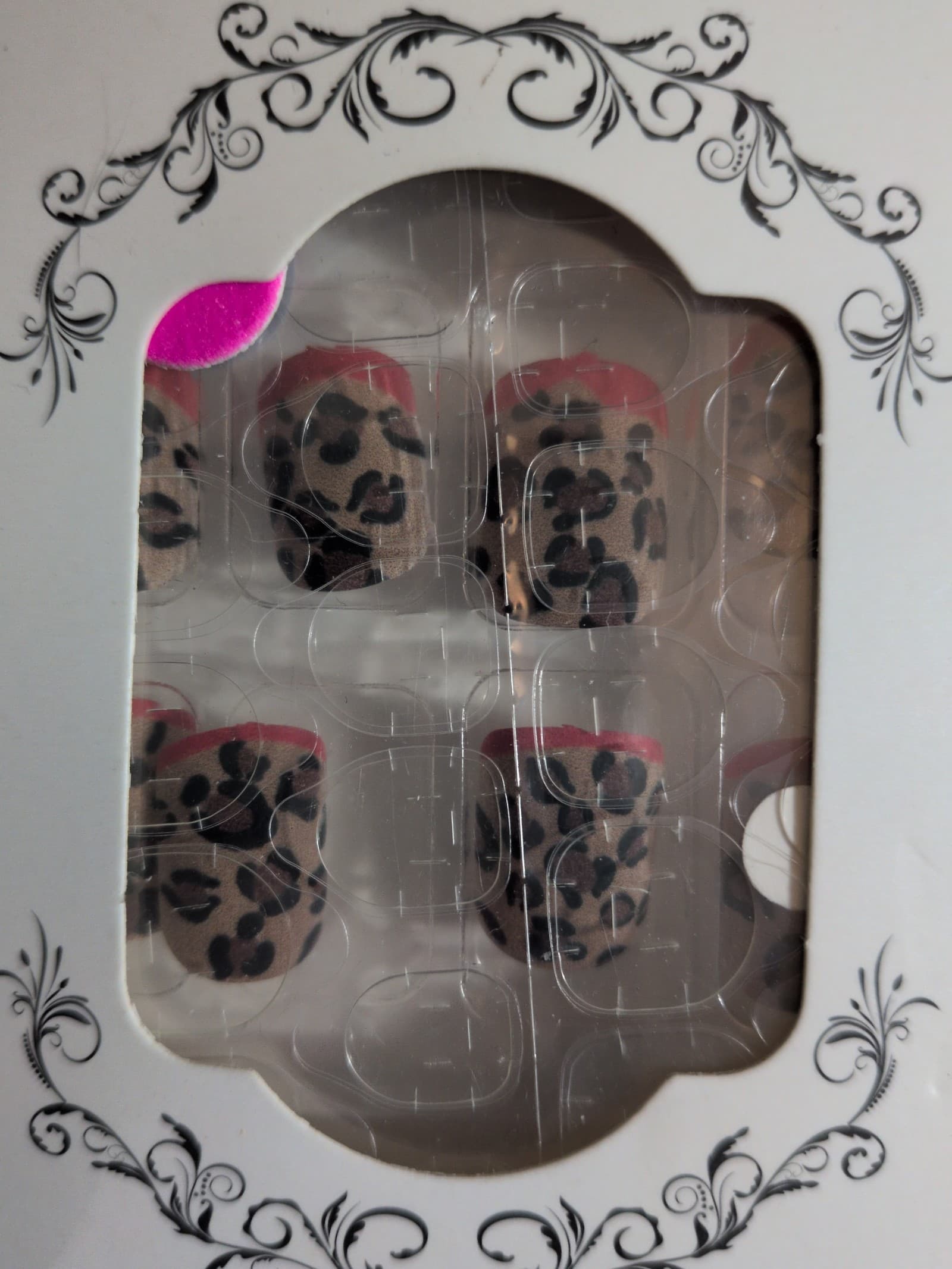 Neon Pink and White Press On Nail Set Update New photos of the ones that I have. - Image 1