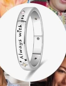 Give your Valentine a Sterling silver With you Ring size 8 - Thumbnail 5